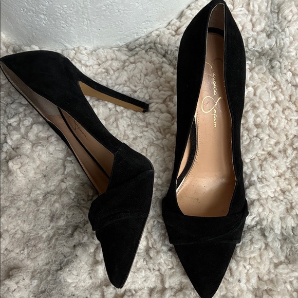 Jessica Simpson Suede Black Heels - Picture 7 of 7